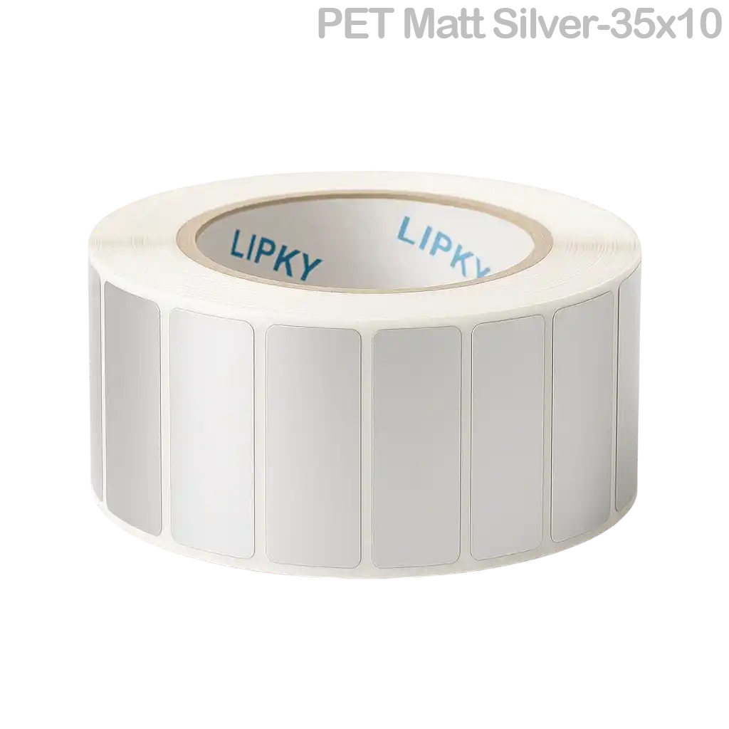 Самоклеящаяся этикетки PET 35×10 мм изготовлены из прочного полиэстера