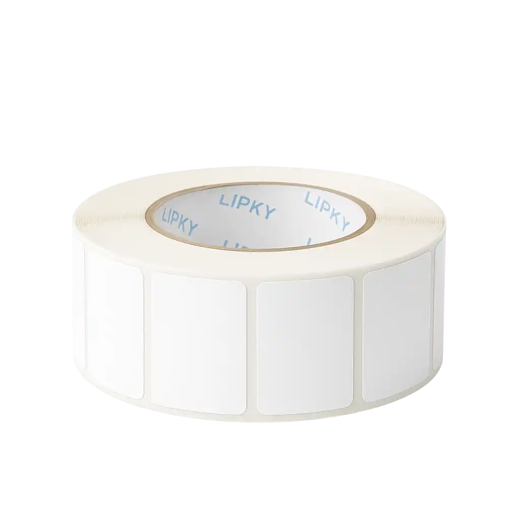 Полипропиленовые этикетки 30*20 PP белый 1000 шт в рулоне
