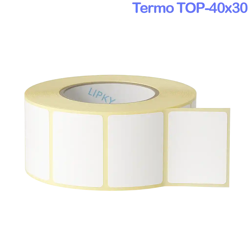 Термоэтикетки ТОП 40*30 самоклеящейся, 700 шт в рулоне