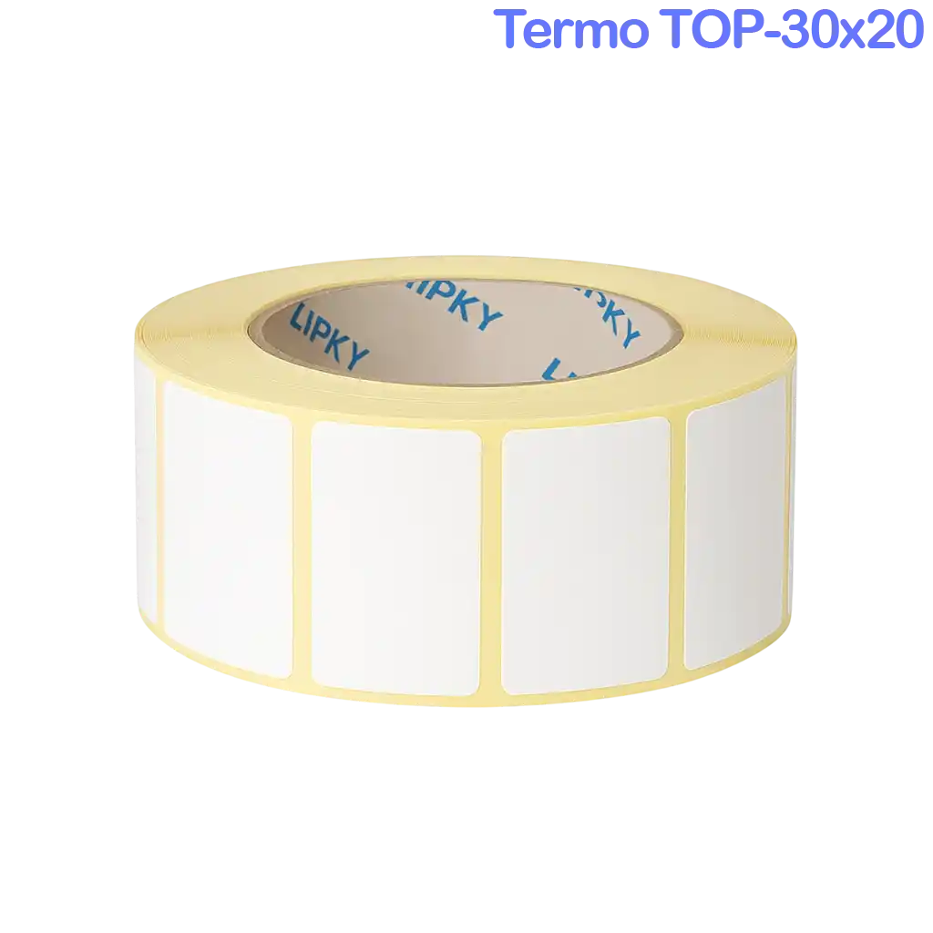 Термоэтикетки ТОП 30×20 мм — это компактные самоклеящиеся термоэтикетки