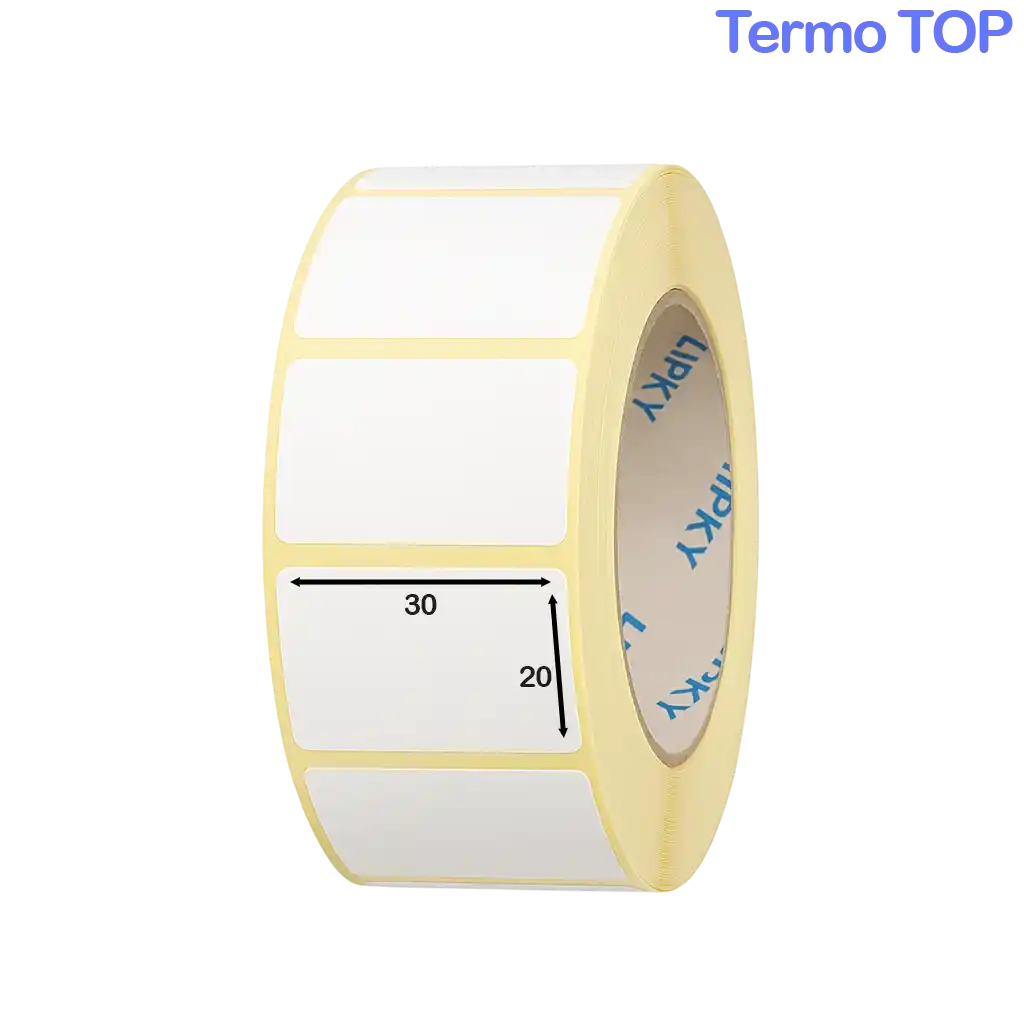 Термоэтикетки ТОП 30*20 самоклеящейся, 700 шт в рулоне