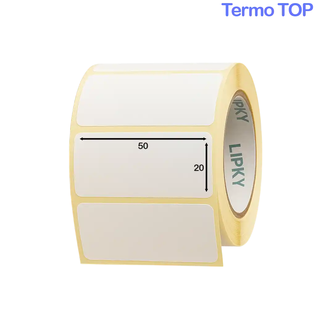 Термоэтикетки ТОП 50*20 самоклеящейся, 1000 шт в рулоне